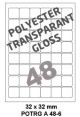 Polyester Transparant Gloss A 48-6 - 32x32mm  