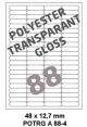 Polyester Transparant Gloss A 88-4 - 48x12 7mm 