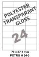 Polyester Transparant Gloss H 24-3 - 70x37.1mm