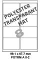 Polyester Transparant Mat A 8-2 - 99 1x67 8mm