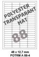 Polyester Transparant Mat A 88-4 - 48x12 7mm 