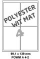 Polyester Wit Mat A 4-2 - 98x140mm  