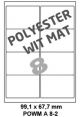 Polyester Wit Mat A 8-2 - 99 1x67 8mm