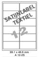 Satijnlabel Textiel SAT 12-2S - 99 1x46 6mm