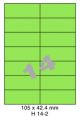 Standaard Groen H 14-2 - 105x42.4mm