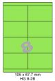Standaard Groen HG 8-2B - 105x67.7mm