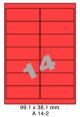 Standaard Rood A 14-2 - 99.1x38.1mm