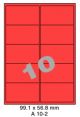 Standaard Rood A 10-2 - 99.1x56.8mm